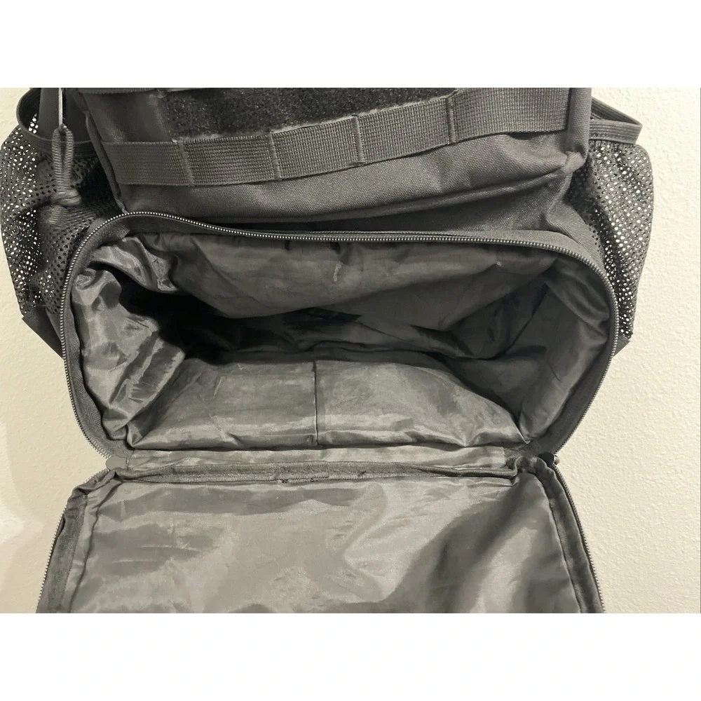 Black‎ Tactical Baseball or Softball Backpack Heavy Duty Big Pockets